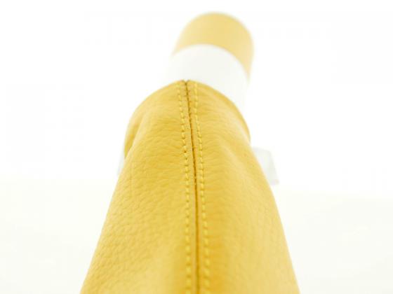 Handbremsgriff Design Leder gelb universal gelb Handbremshebel Handbremsgriff Design Leder gelb universal gelb Handbremshebel